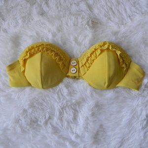 Yellow Stapless Bikini Top